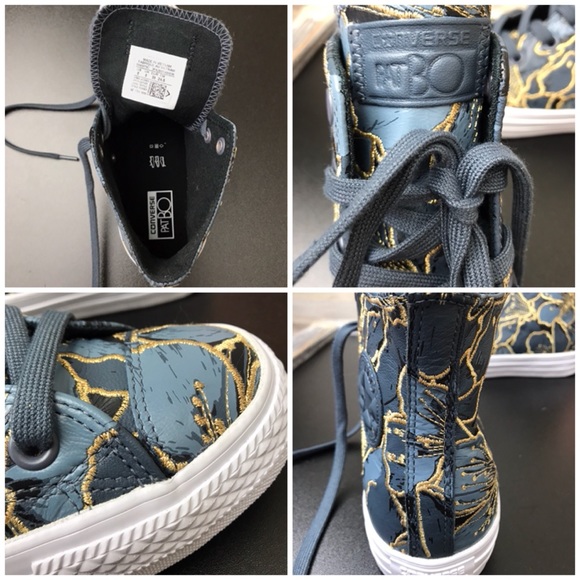 NWT Converse  Ctas || Black Sharkskin WMNS AUTHENT - Picture 8 of 8